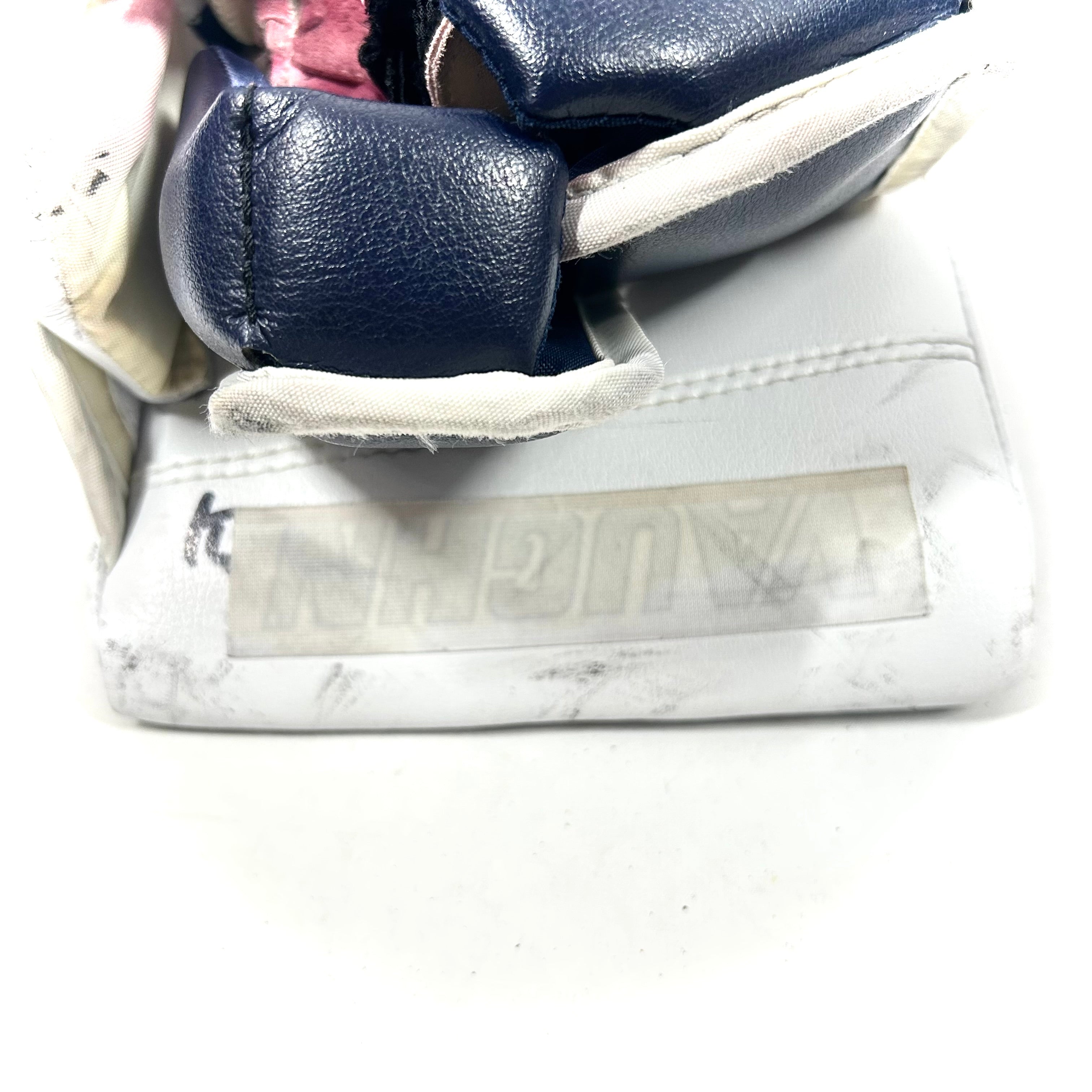 Vaughn Velocity V9 - Bloqueur de gardien d'occasion (blanc/bleu marine/rouge)